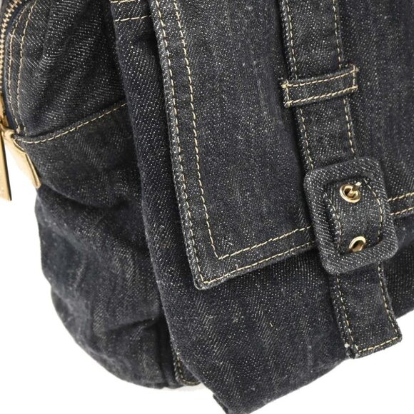 Chanel Navy Sparkling Denim Tote Handbag - Picture 3 of 10